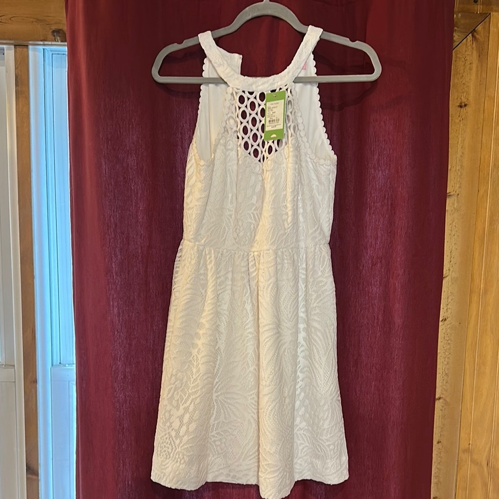 Elegant White Lace Kids Dress
